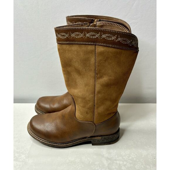 Muk Luks Women's Western Faux Leather Logger Whistler Boots Size 9. SEE PICS - Picture 3 of 10